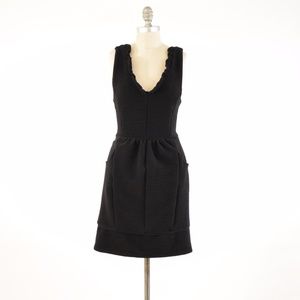 Maeve Thick Knit Ruffled Mini Dress